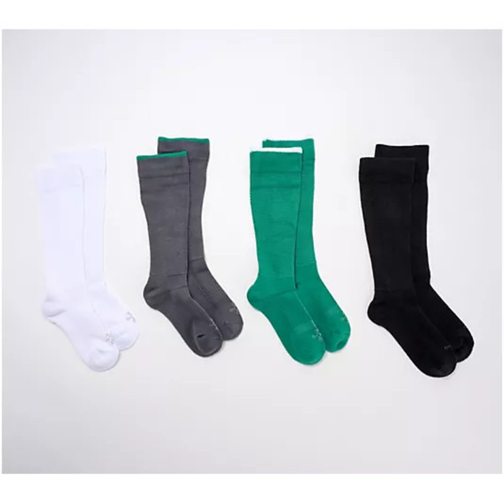 Tommie Copper 4 Pack Cozy Fit Compression WOTC Socks - Green X-Large